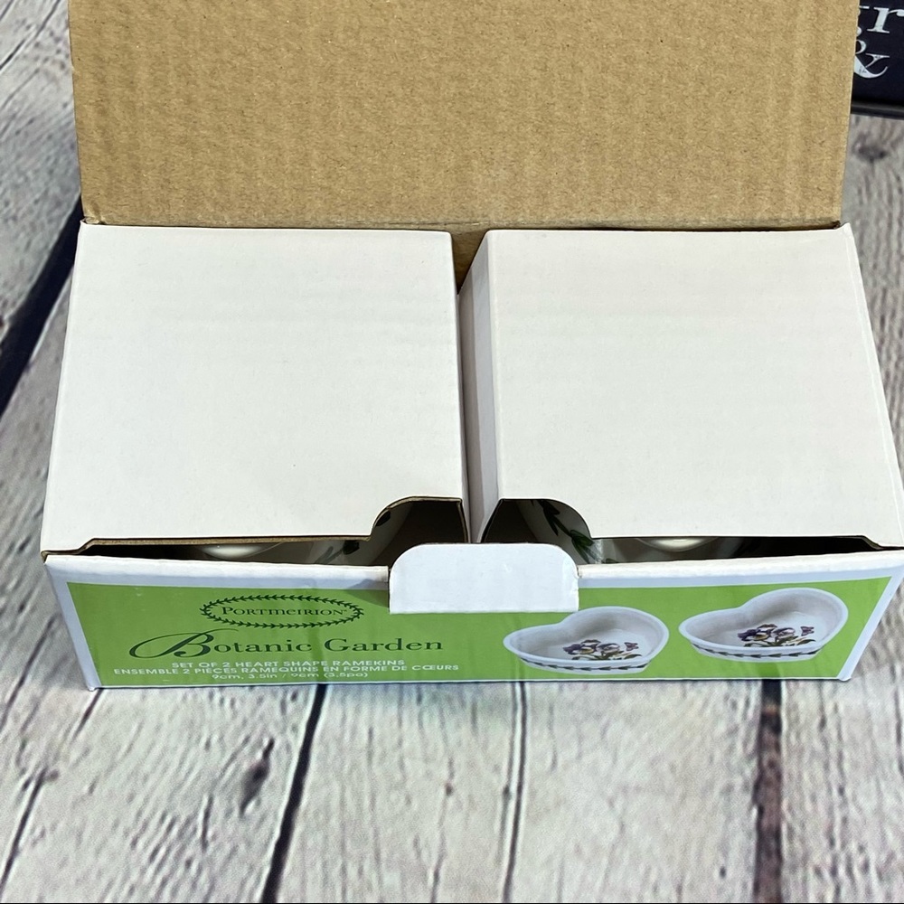 PORTMEIRION Botanic Garden Decorative Heart Ramekin Set-NIB-🔥FINAL PRICE🔥 - Picture 12 of 14